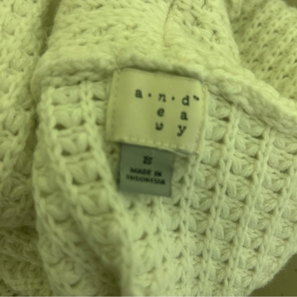 A New Day Off White Stretchy Waffle Knit Open Front Cardigan  Size S - Picture 10 of 10
